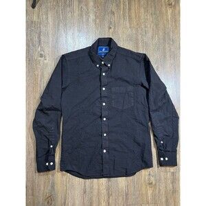 Wool & Prince Men's Small Slim Fit Button Down Long Sleeve Worsted Wool Shirt